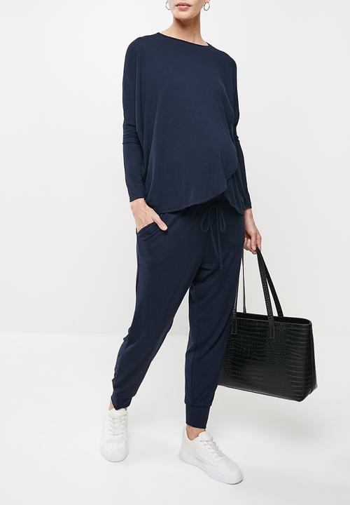 edit Maternity - Maternity drop crotch jogger - navy