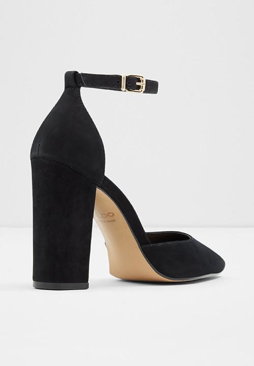 ALDO - Susan leather heel - black