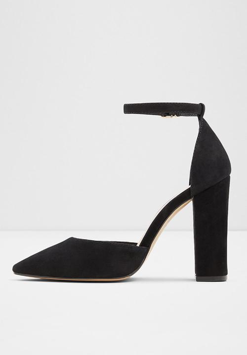 ALDO - Susan leather heel - black