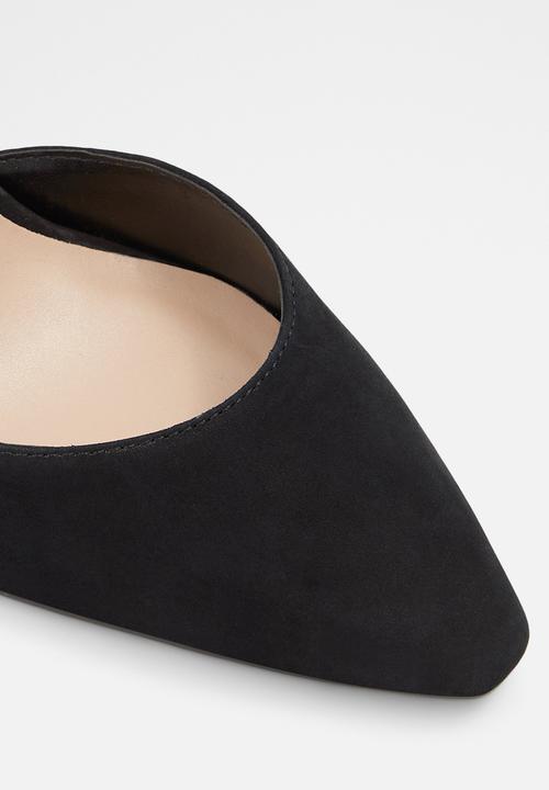 ALDO - Susan leather heel - black