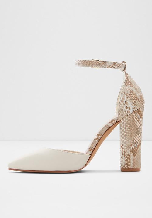 ALDO - Susan leather heel - other white