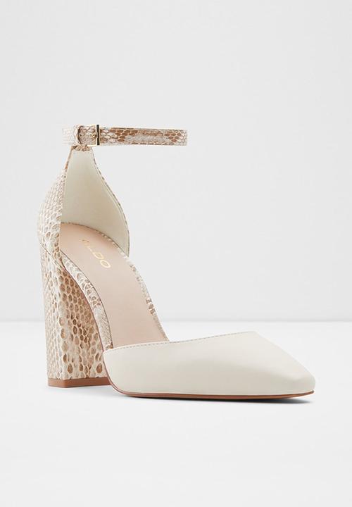 ALDO - Susan leather heel - other white
