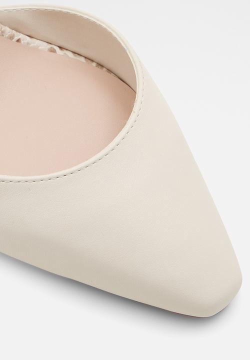 ALDO - Susan leather heel - other white