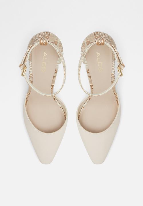 ALDO - Susan leather heel - other white