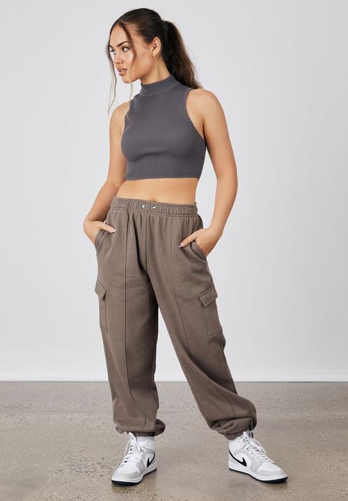Factorie - Cargo trackpant - burnt iron
