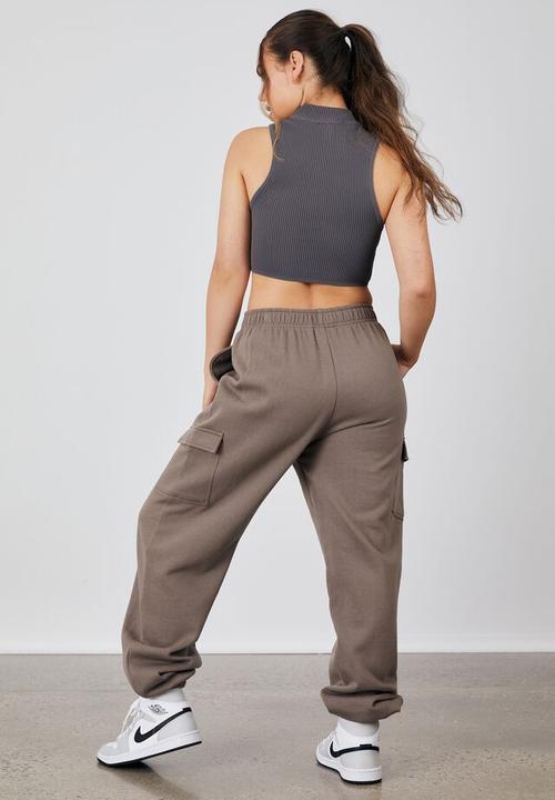Factorie - Cargo trackpant - burnt iron