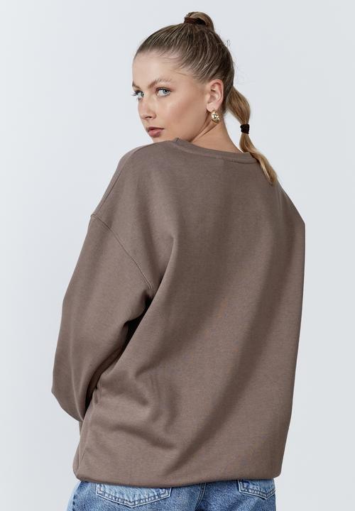 Factorie - Lcn nasa oversized graphic crew - lcn nas burnt iron/nasa
