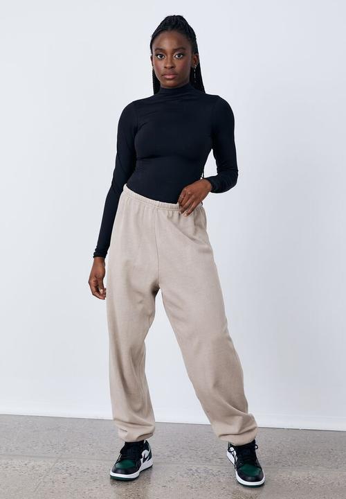 Factorie - Long sleeve high neck bodysuit - black