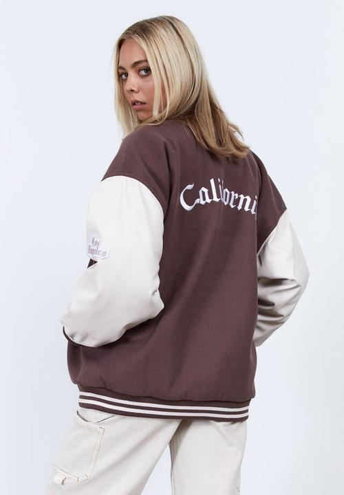 Factorie - Varsity jacket - peppercorn light stone