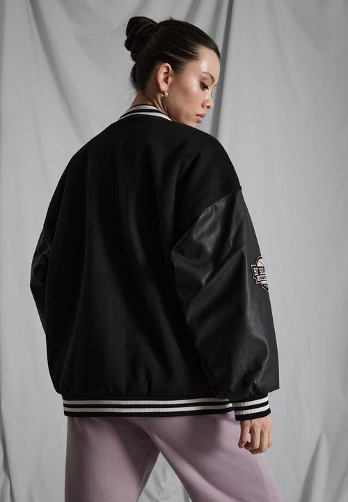 Factorie - Varsity jacket - black