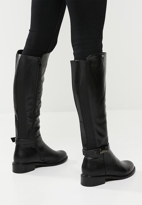 Plum - Ember riding boot - black