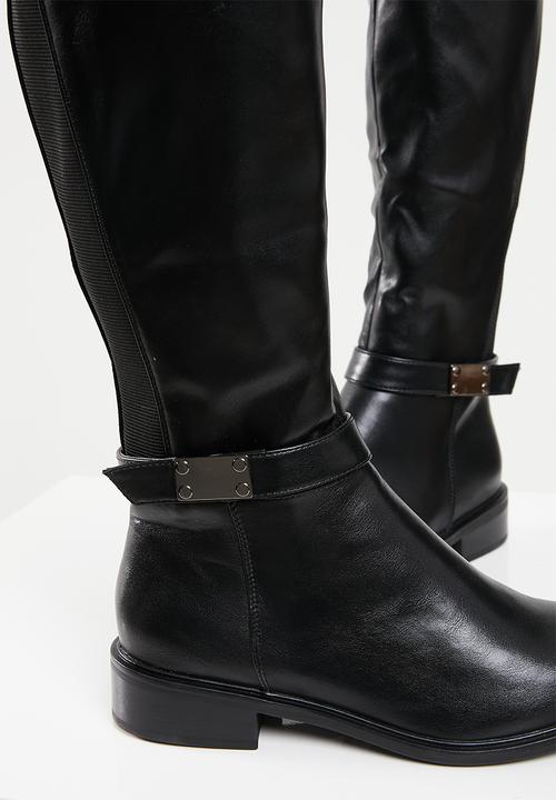 Plum - Ember riding boot - black