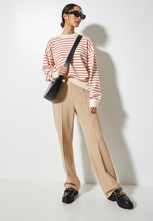 Superbalist - Cotton stripe pullover - red stripe