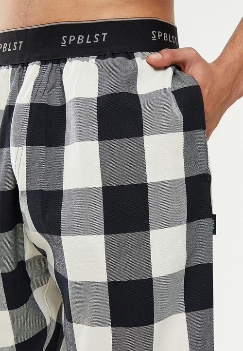 Superbalist - Woven sleep pants - neutral & black