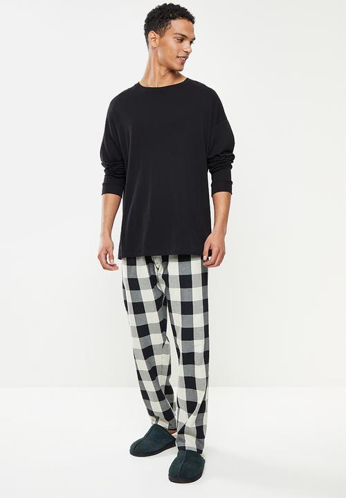 Superbalist - Woven sleep pants - neutral & black