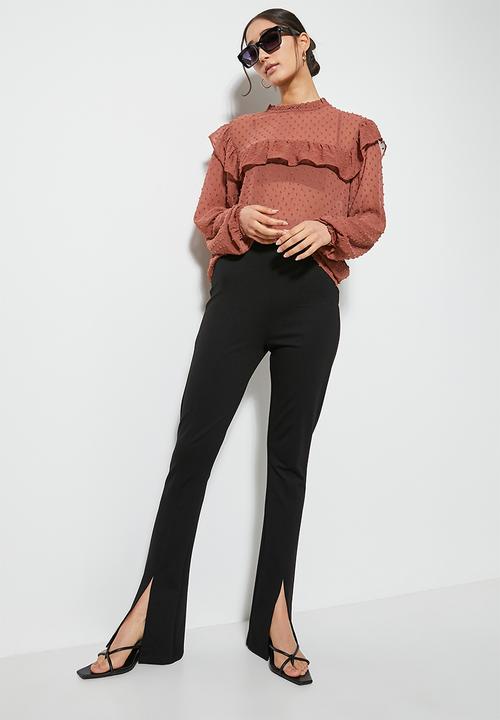 Superbalist - Split front trouser - black
