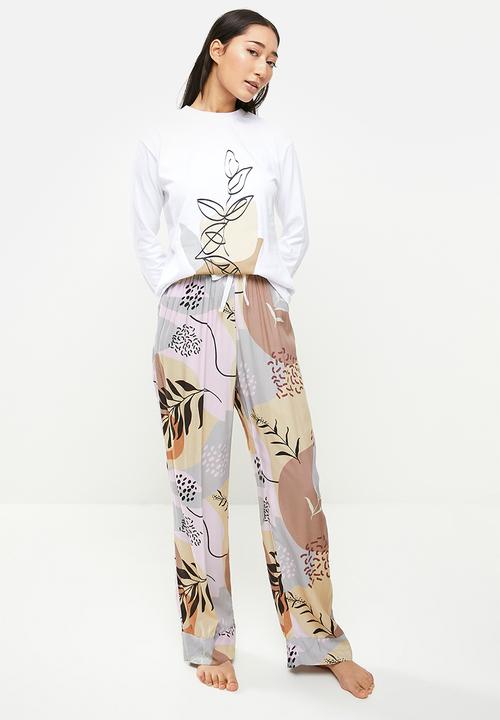 Superbalist - Sleep long sleeve top and pants set - multi