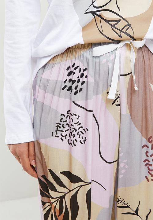 Superbalist - Sleep long sleeve top and pants set - multi