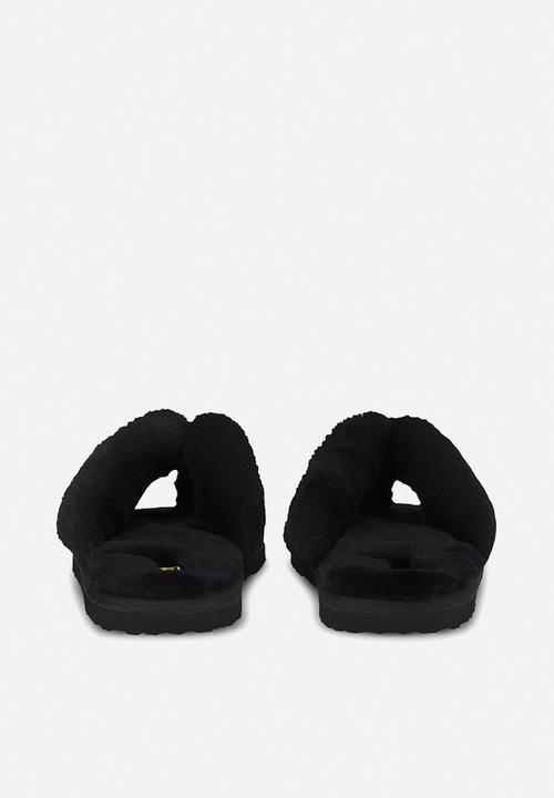 PUMA - Fluff flip - puma black & team gold