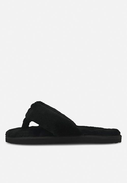PUMA - Fluff flip - puma black & team gold