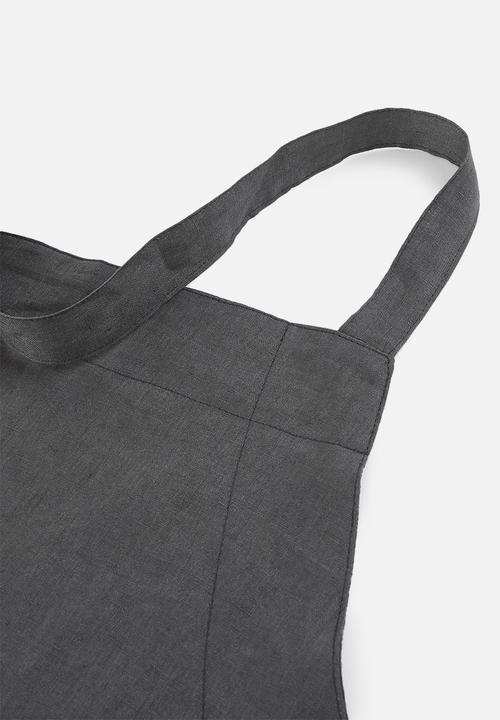 Sixth Floor - Shilo linen apron - charcoal