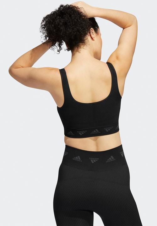 adidas Performance - Aeroknit bra - black