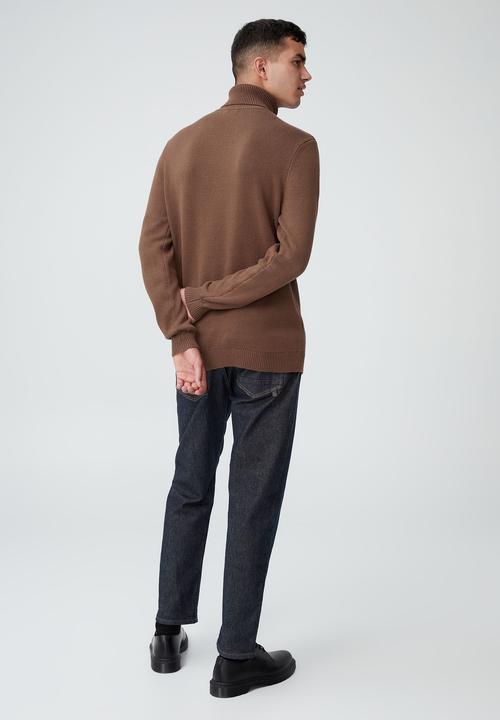 Cotton On - Roll neck sweater - chocolate