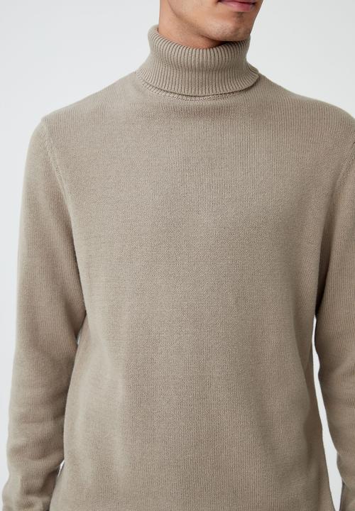 Cotton On - Roll neck sweater - camel