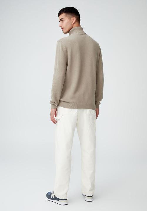 Cotton On - Roll neck sweater - camel