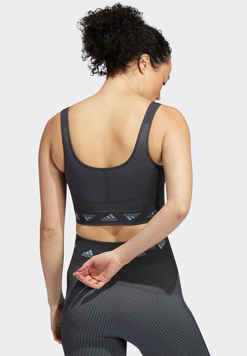 adidas Performance - Aeroknit bra - maggre & carbon