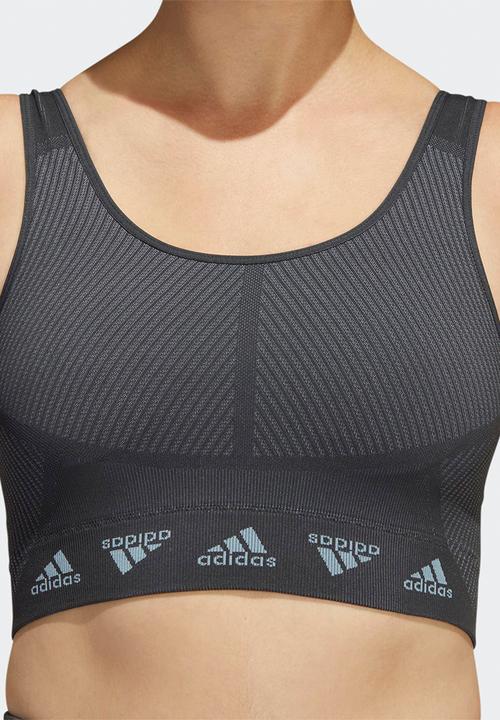 adidas Performance - Aeroknit bra - maggre & carbon