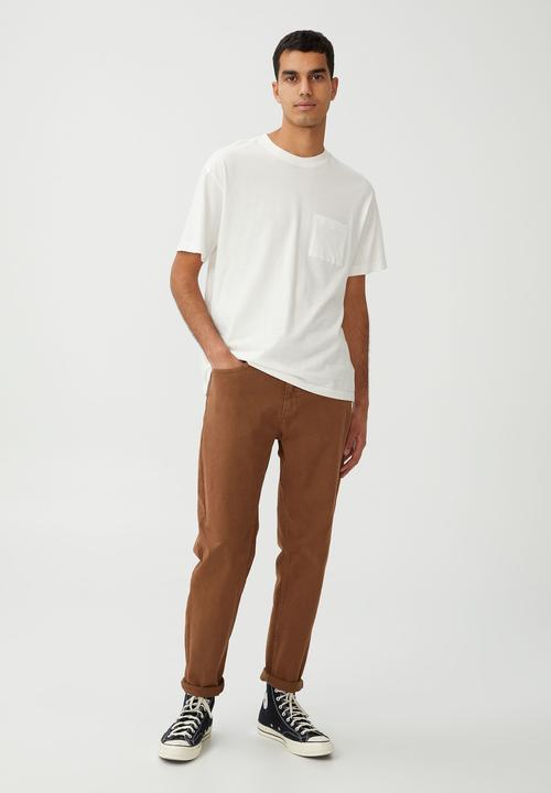 Cotton On - Relaxed tapered jean - washed clay