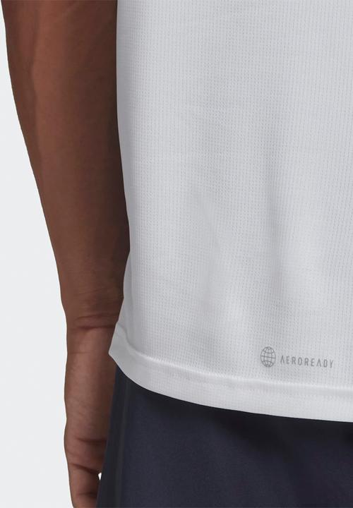 adidas Performance - Own the Run Color Block Tee - White