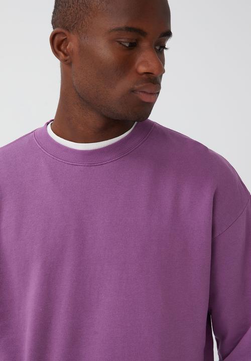 Cotton On - Oversized crew fleece - violet haze