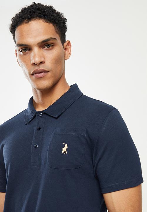 POLO - PJC Slub knit Golfer - Navy