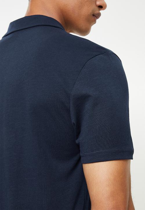 POLO - PJC Slub knit Golfer - Navy