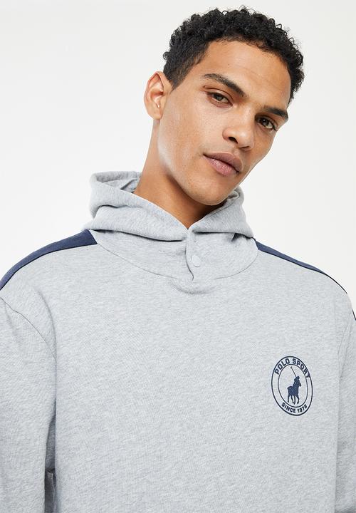 POLO - Polo Sport Webbing Sweatshirt Hoodie - Grey & Navy 