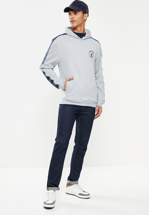 POLO - Polo Sport Webbing Sweatshirt Hoodie - Grey & Navy 