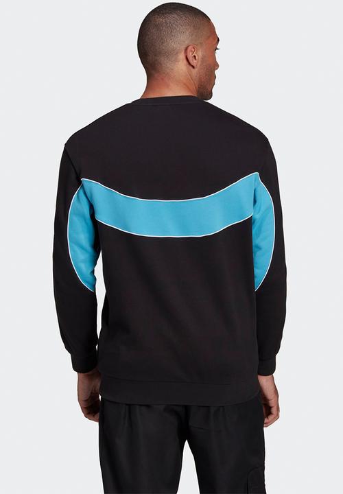 adidas Originals - R.Y.V. CREW SWEATSHIRT - black & blue