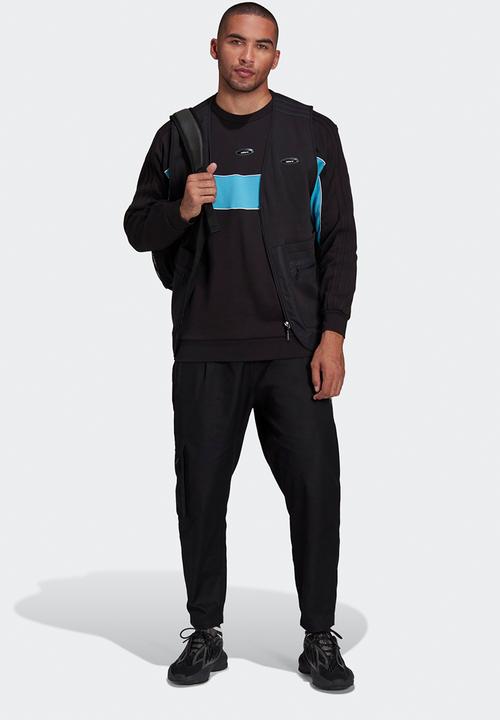 adidas Originals - R.Y.V. CREW SWEATSHIRT - black & blue
