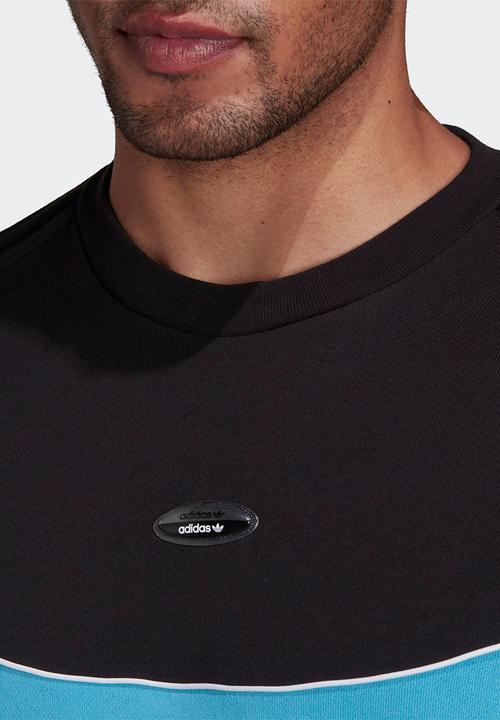 adidas Originals - R.Y.V. CREW SWEATSHIRT - black & blue