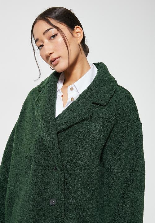 Superbalist - Fuzzy coat - emerald