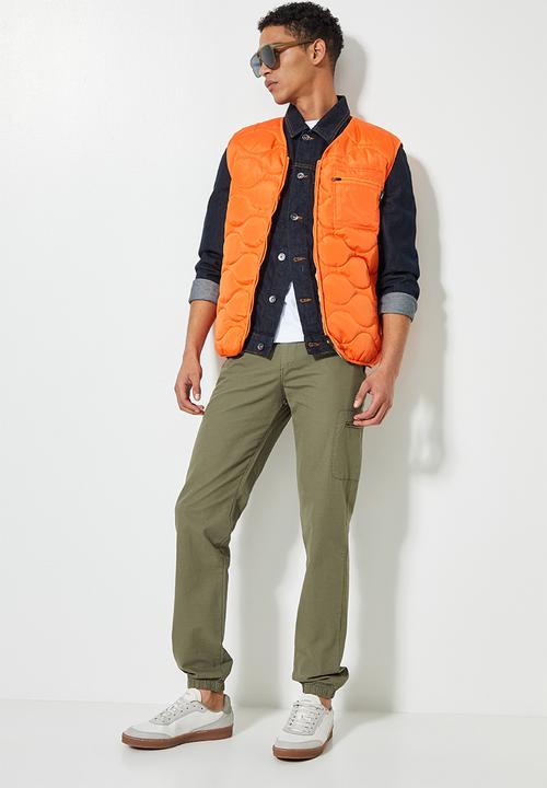 Superbalist - Osaka slim utility pants - army green