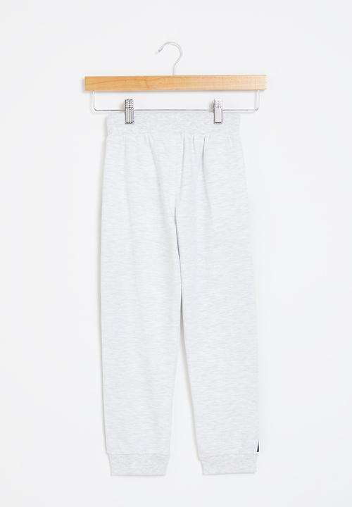 LAB - Denim insert cuffed jogger - light grey