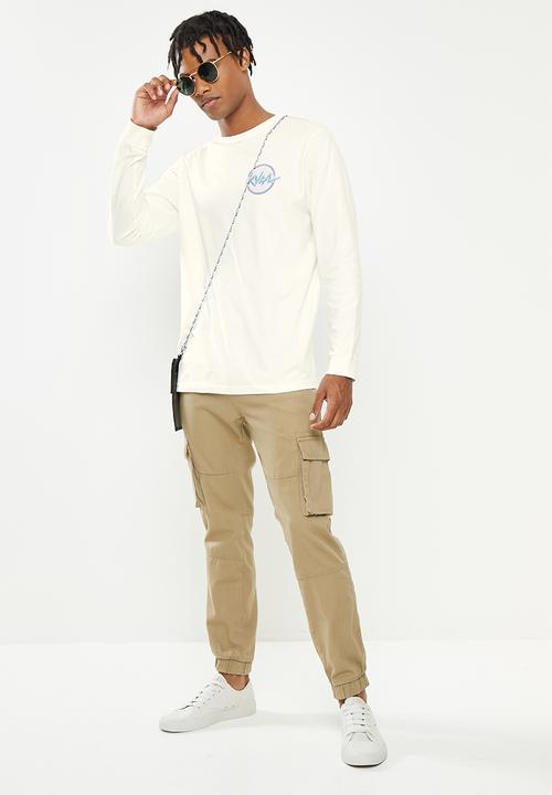 RVCA - Tubed long sleeve - antique white