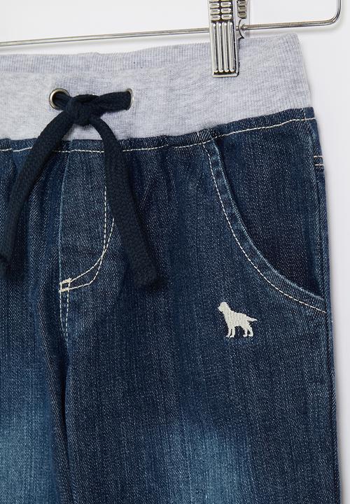 LAB - Cuffed denim jogger - blue