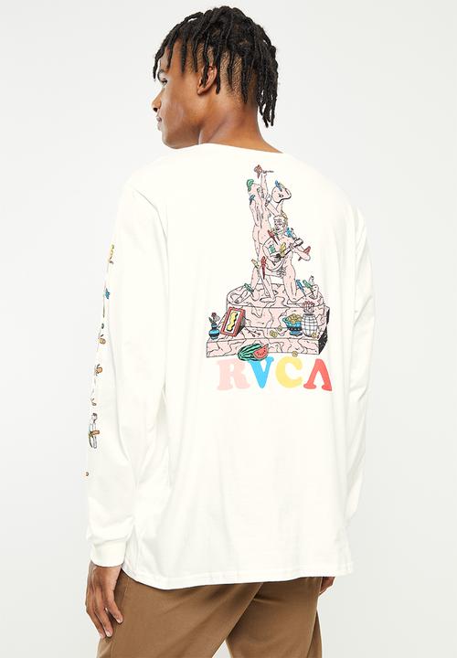 RVCA - LP x KLW Parrot Ice Long Sleeve Tee - Antique White