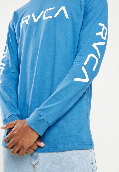 RVCA - Big RVCA  Long Sleeve Tee - French blue