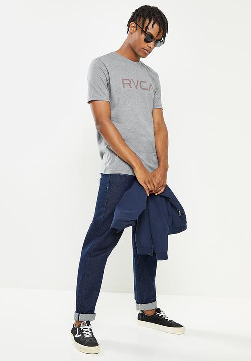 RVCA - Big RVCA SS Tee - Grey noise mock twist