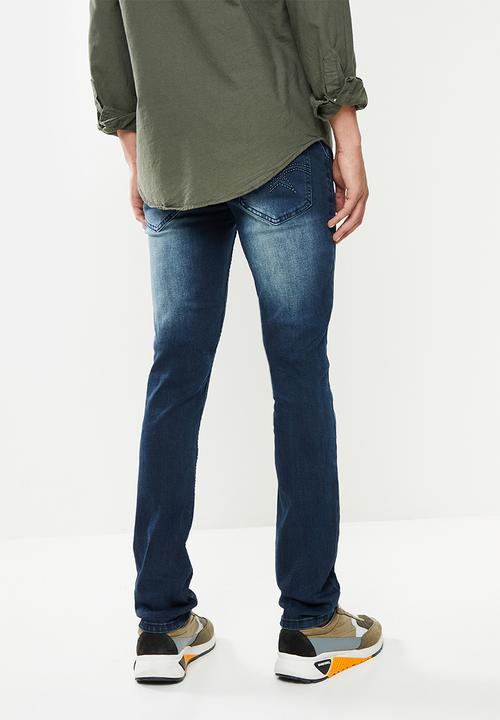 SOVIET - M viscounte #9 fashion slim leg denim  - indigo
